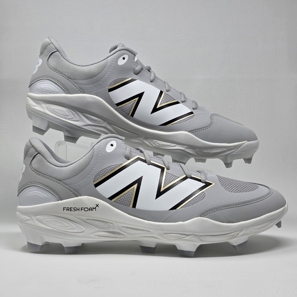 New Balance Fresh Foam X 3000v7 Molded Grey PL3000G7 Baseball Cleats Men Size 14 main image 6